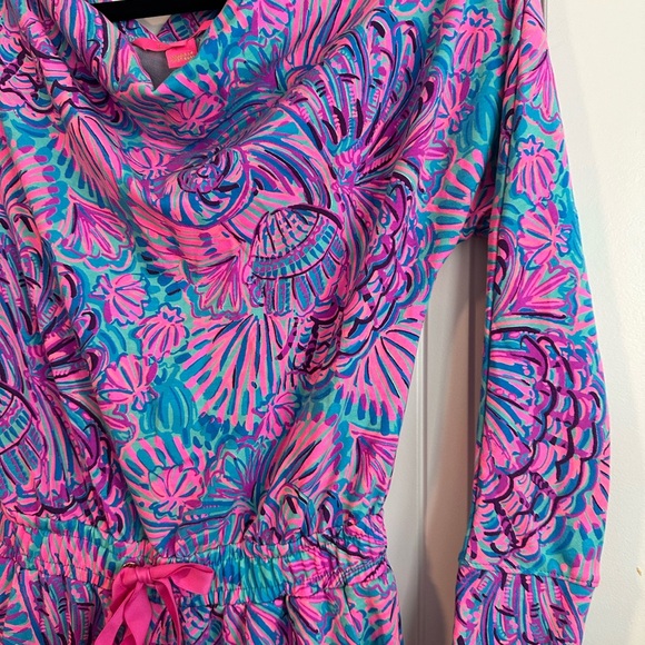 Lilly Pulitzer Pink and Blue Jumpsuit - Picture 4 of 6